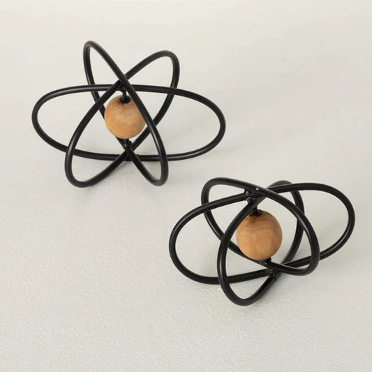 Modern Atomic-Shaped Sculpture