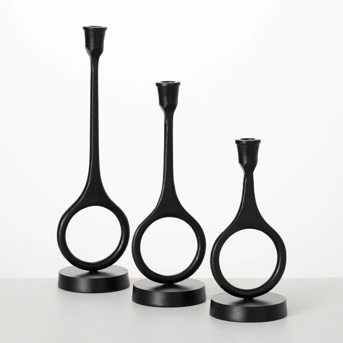 Modern Black Candleholder