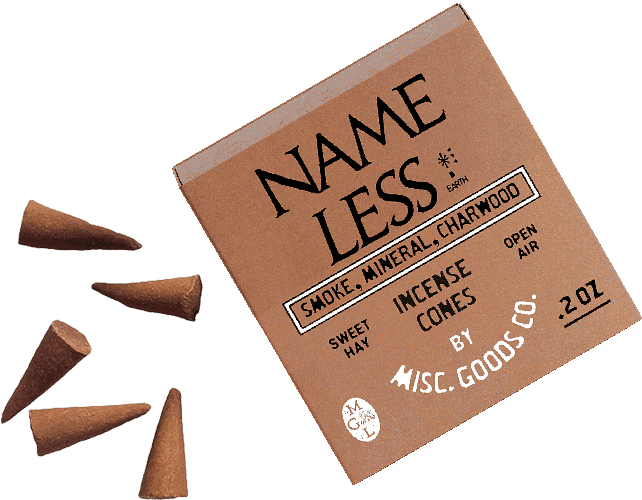 Misc. Goods Co. - "Nameless Earth" Cone Incense