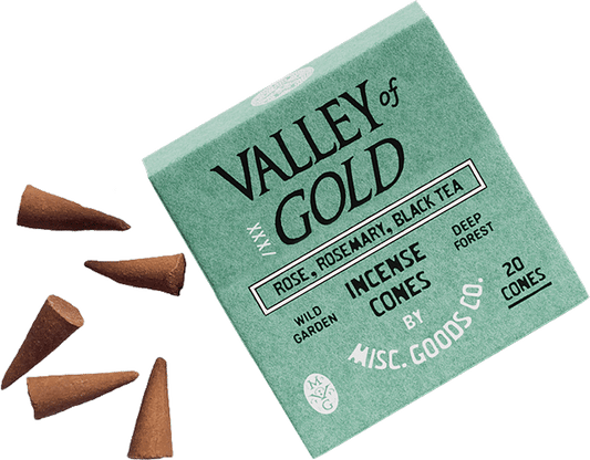 Misc. Goods Co. - "Valley of Gold" Cone Incense