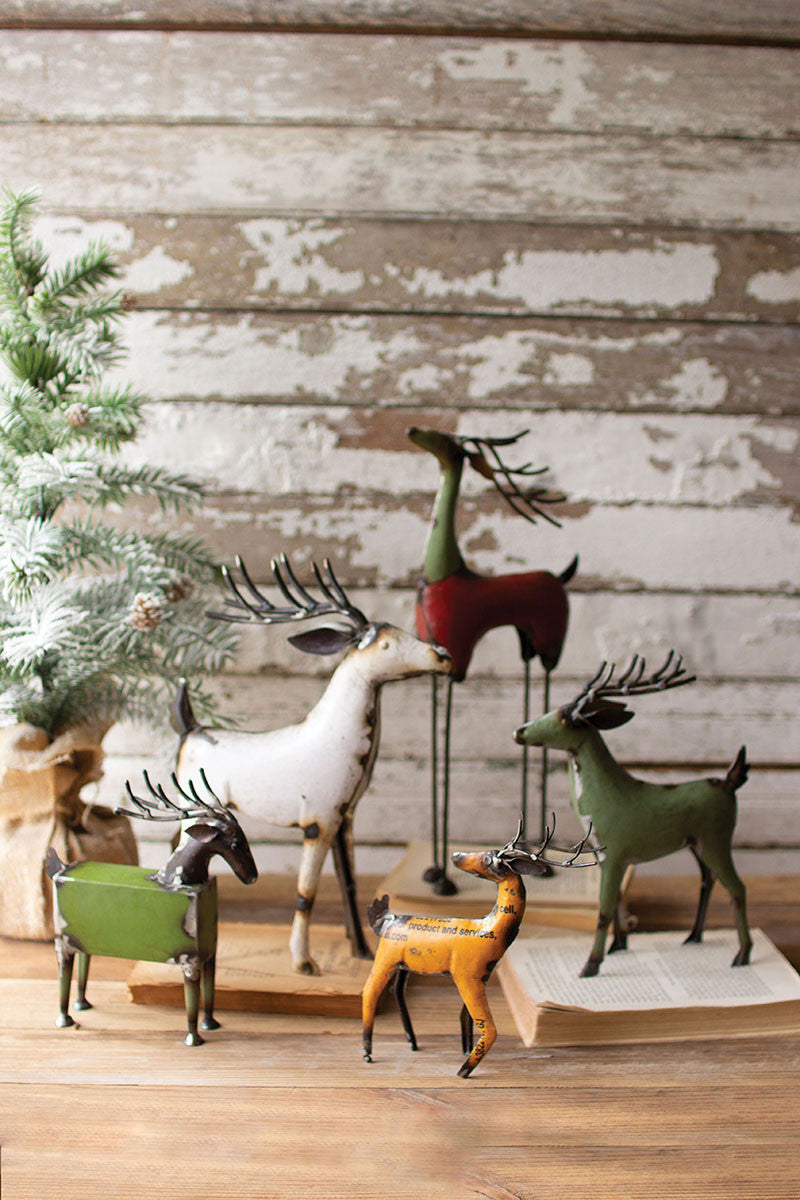 Reindeer Recycled Metal Deer