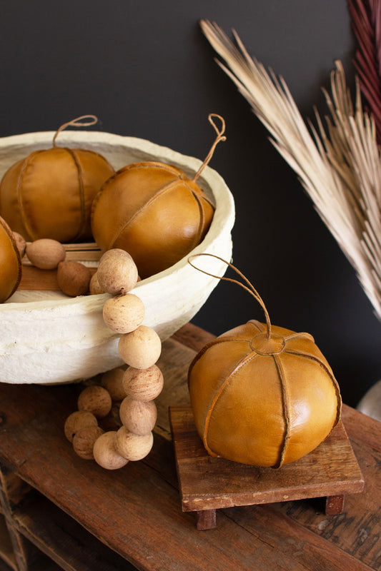 Leather Ball Ornament/Decor