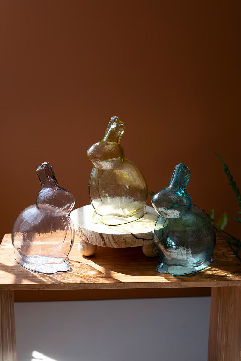 Glass Rabbits ( 3 colors)