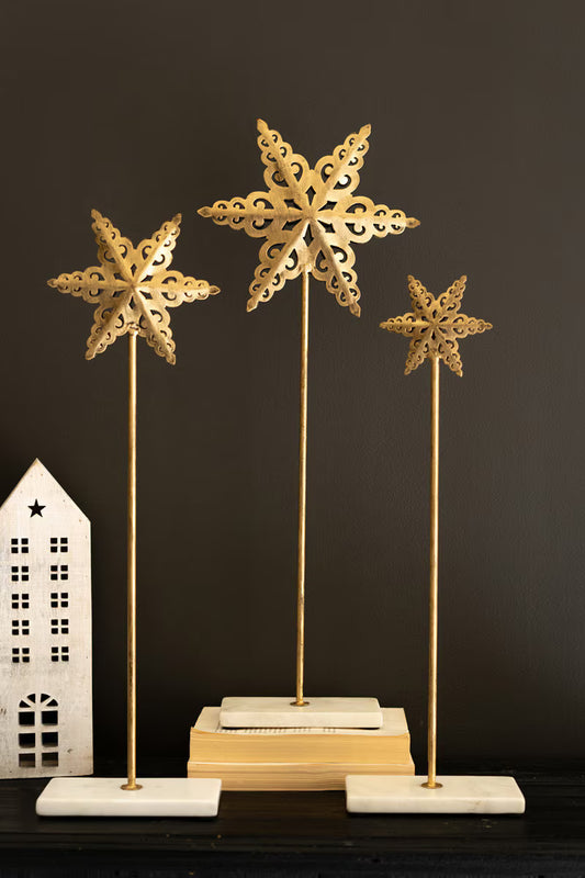 Metal Stars On Bases ( 3 sizes)