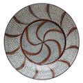 Creative Co-Op - Hand-Painted Stoneware Serving Bowl w/Pattern