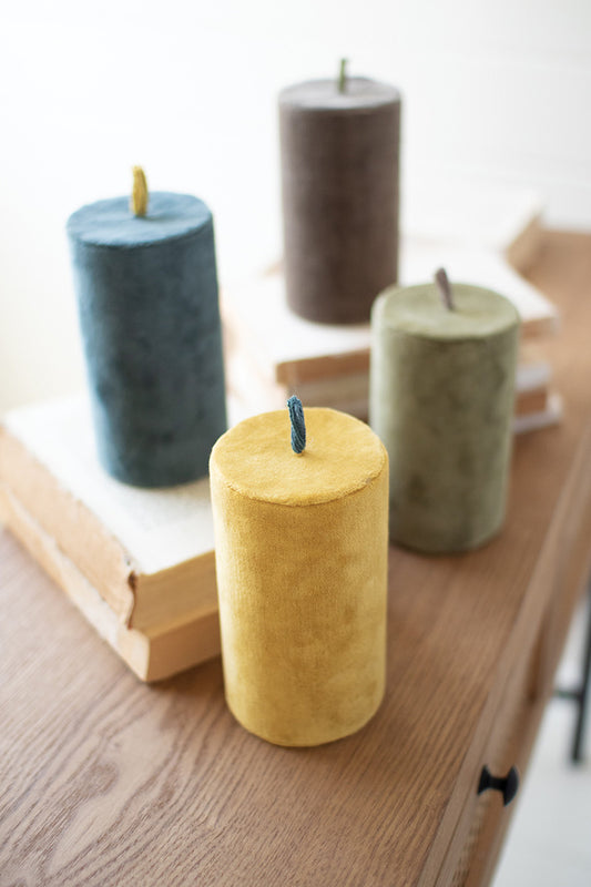 Velvet Faux Candles