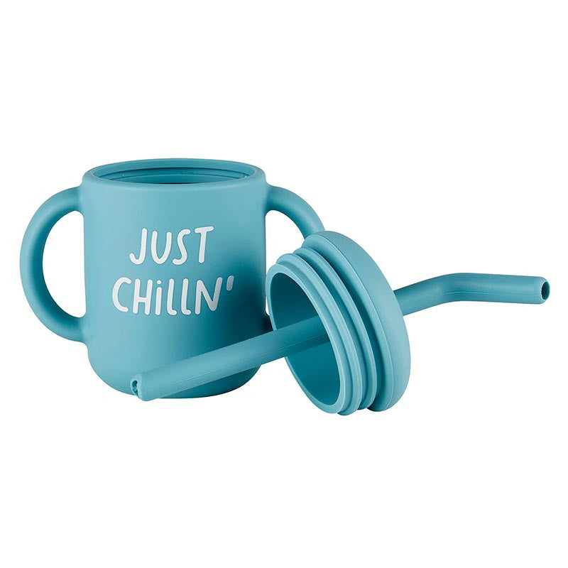 Just Chillin Silcone Tumbler- Sippy Cup