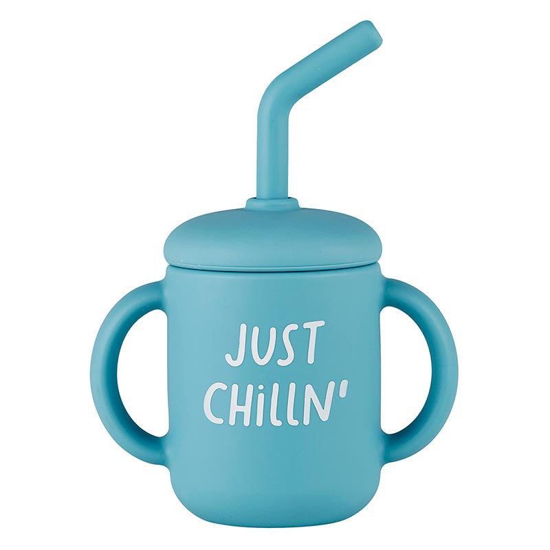 Just Chillin Silcone Tumbler- Sippy Cup