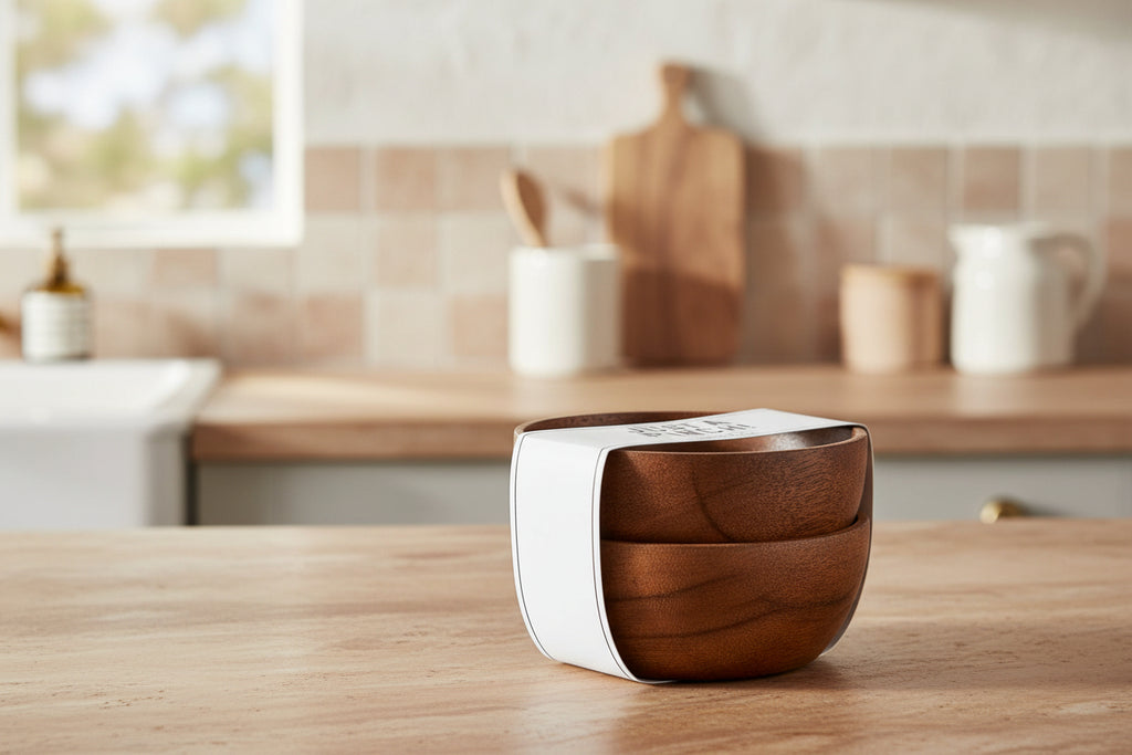 Wooden Pinch Bowls Set of 2