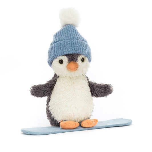 Jellycat  Peanut Penguin Snowboarding - Small
