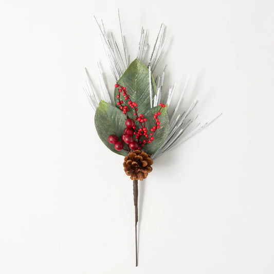 Snowy Long Pine and Berry Pick