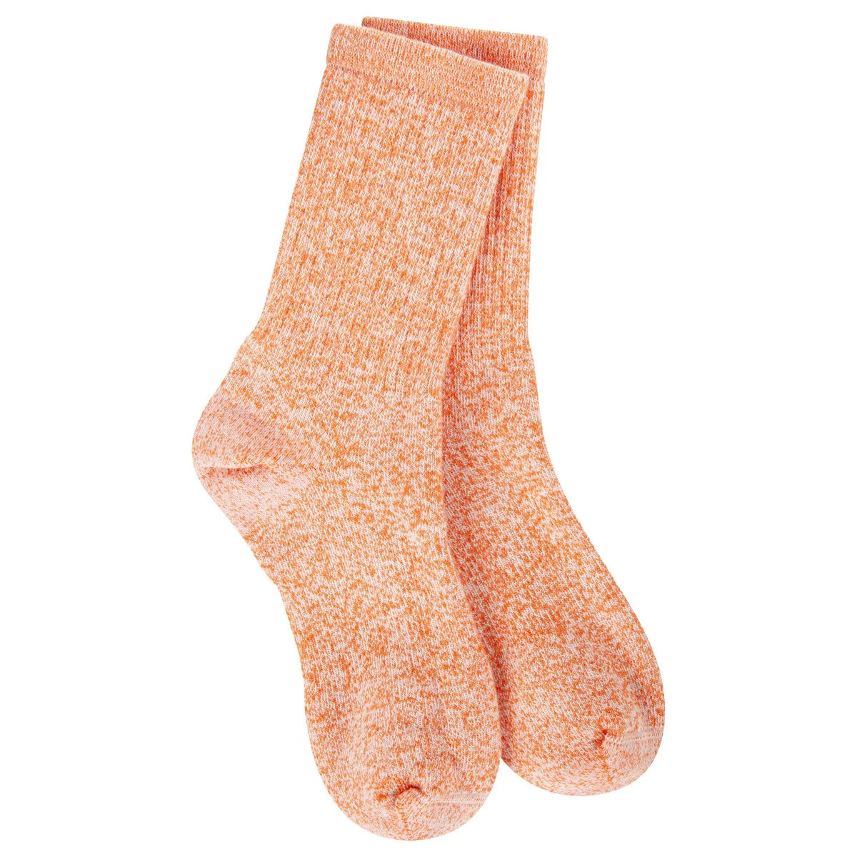 World's Softest Socks - Women's Weekend Ragg Crew. Orange