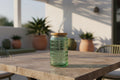 Glass Hobnail Tumbler Sage