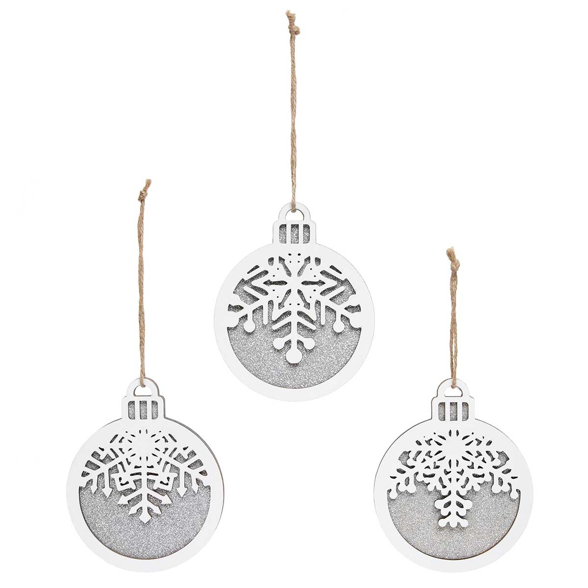 Ornament w/ Assorted Snowflake