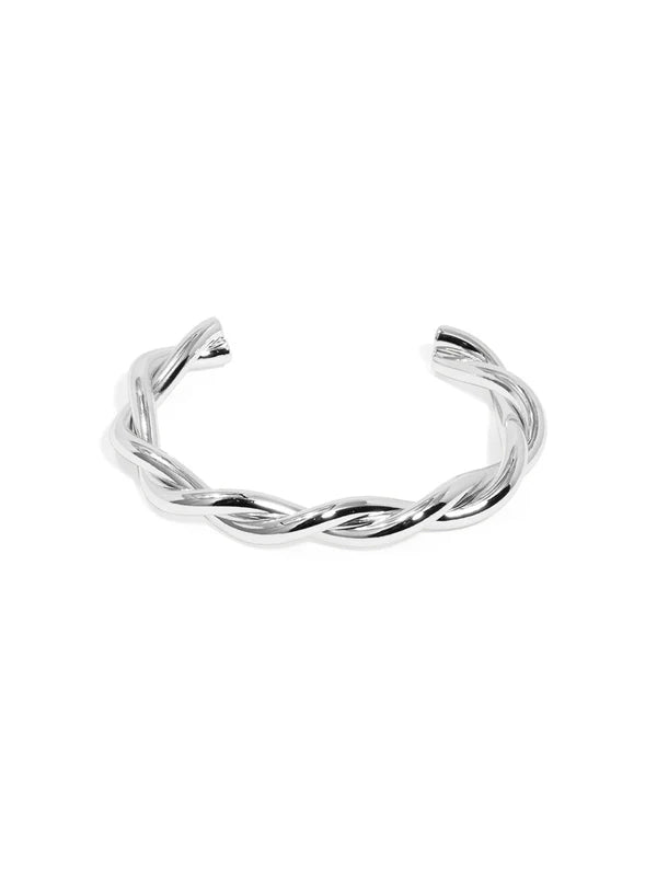 Rho Jewelry Twisted Cuff Bracelet - Gold or Silver Color