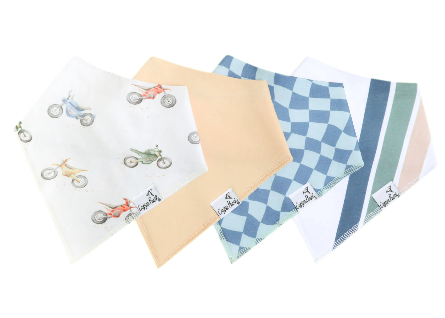 Copper Pearl Baby Bandana Bibs