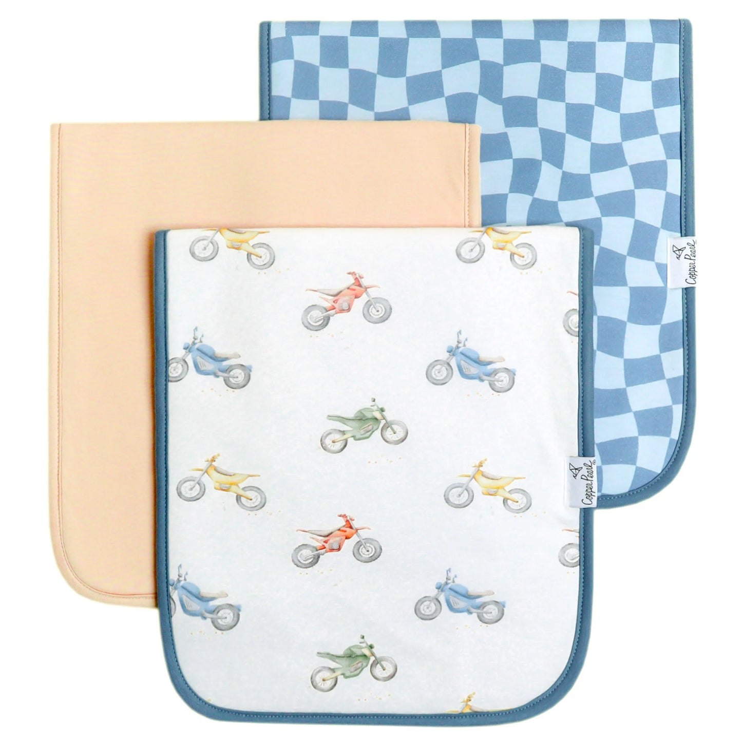 Copper Pearl Premium Burp Cloths