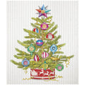 Christmas Tree In Tin Sponge Cloth
