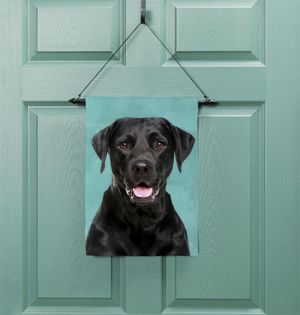 Pet Central Photo Dogs, Black Labrador Retriever Suede Garden Applique Flag