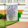 Lavender Bouquet Suede Garden  Flag