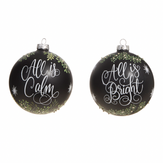 All is Calm and Bright - Ball Ornaments