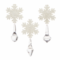 Snowflake Crystal Drop Ornaments
