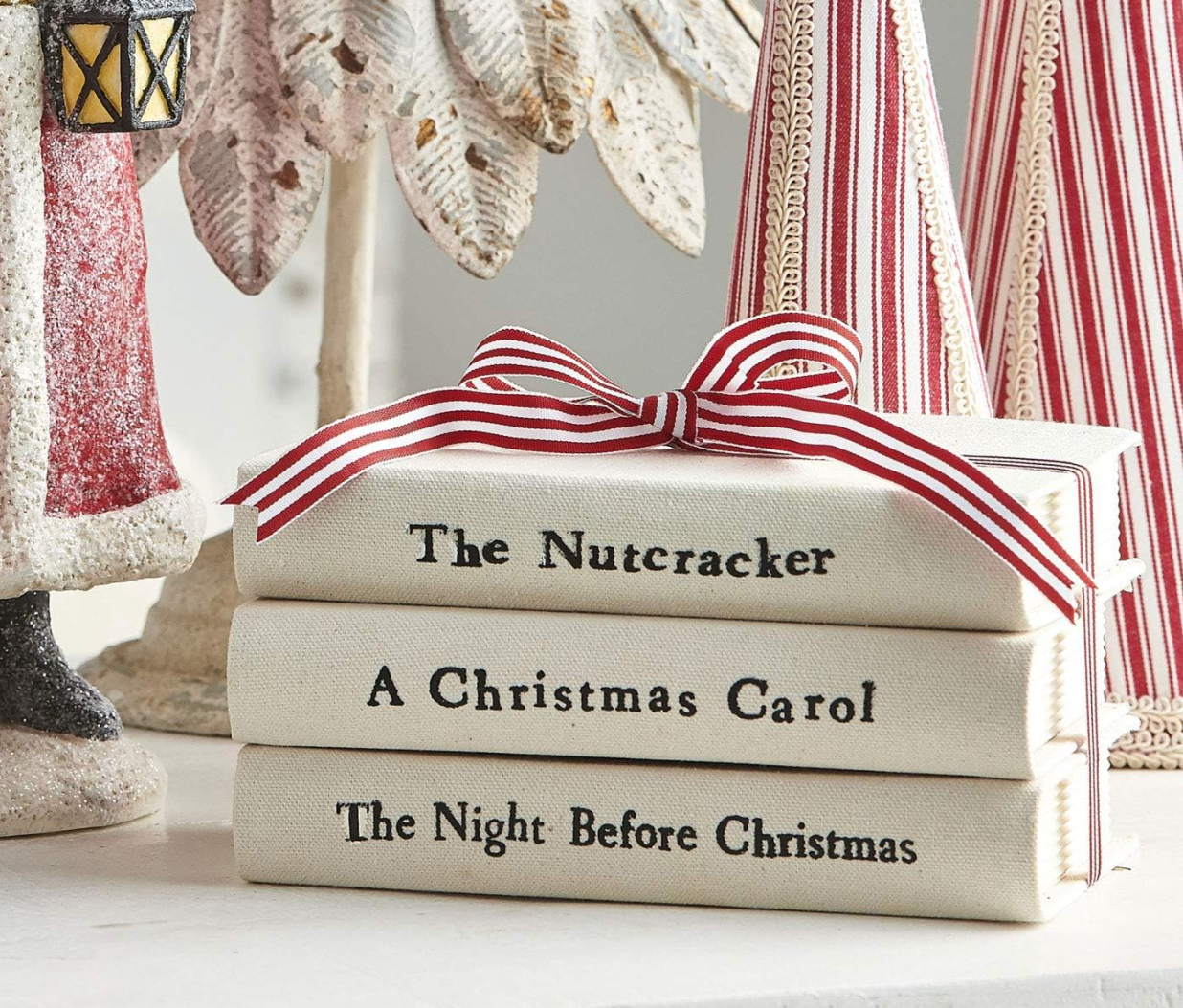 Christmas Stacked Books