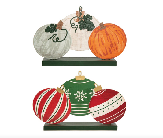 Reversible Fall and Holiday Display