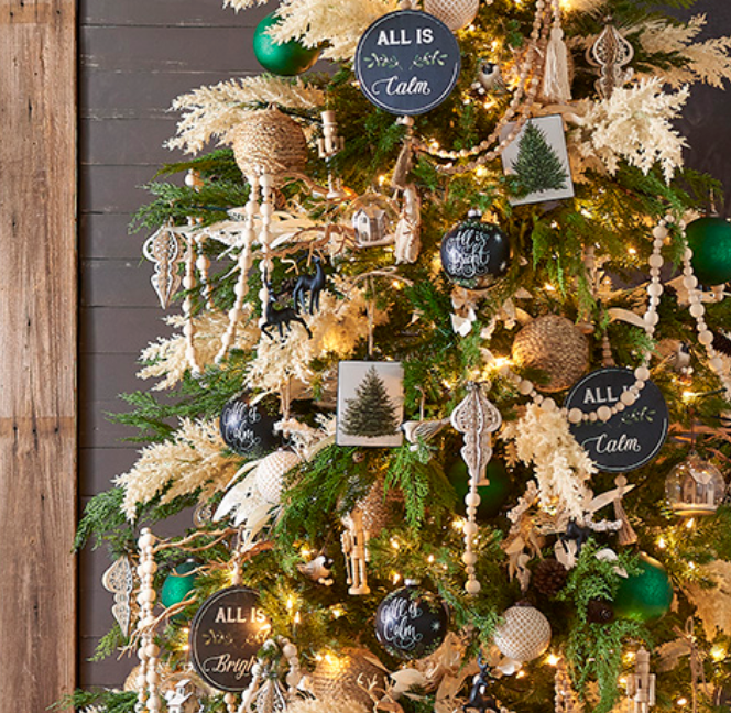 Fir Tree Disc Ornaments