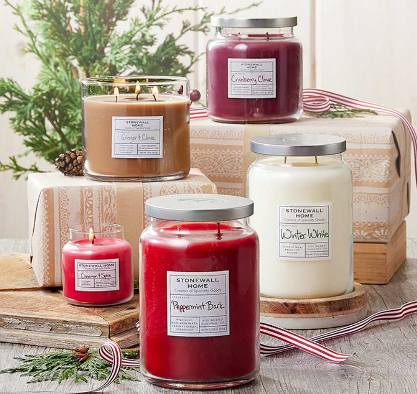 Stonewall Home - Candles (Holiday Scents, Select from 5+)