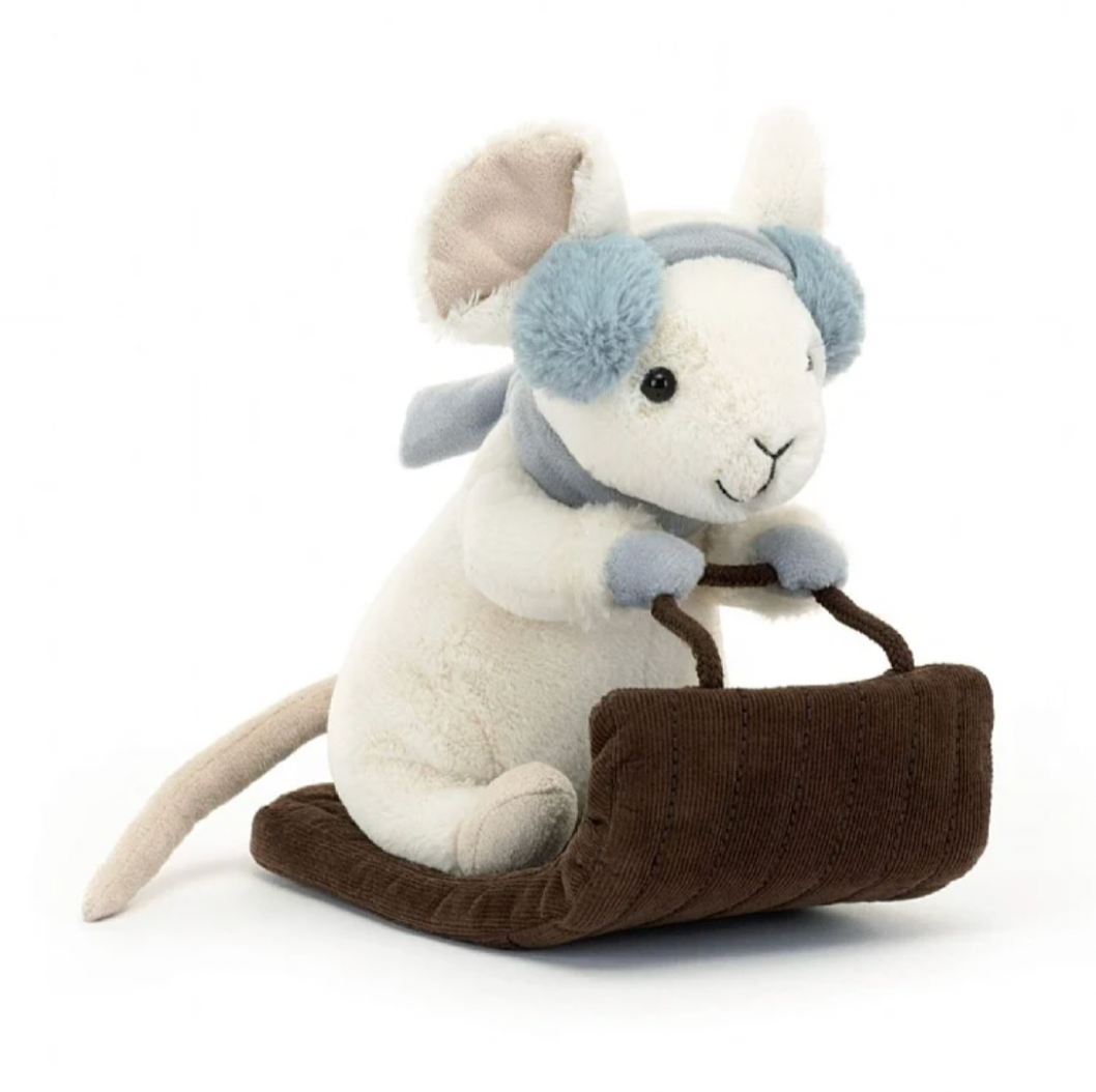 Jellycat Merry Mouse Sleighing