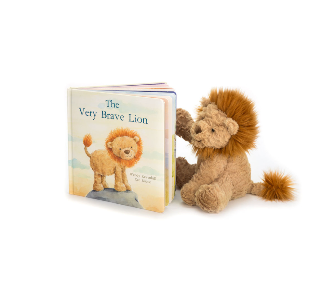 Jellycat The Very Brave Lion Book