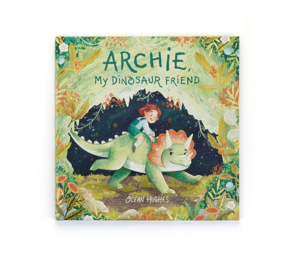 Jellycat Archie, My Dinosaur Friend Book