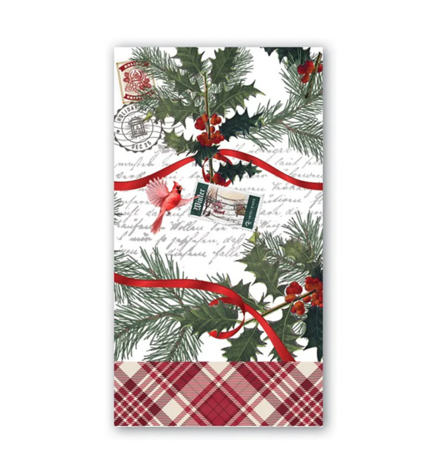 Michel Design Works Winter Woodland Hostess Napkins - 4.4" x 7.9"