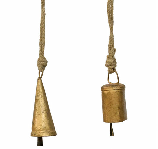 Mini Hanging Golden Bell Ornament