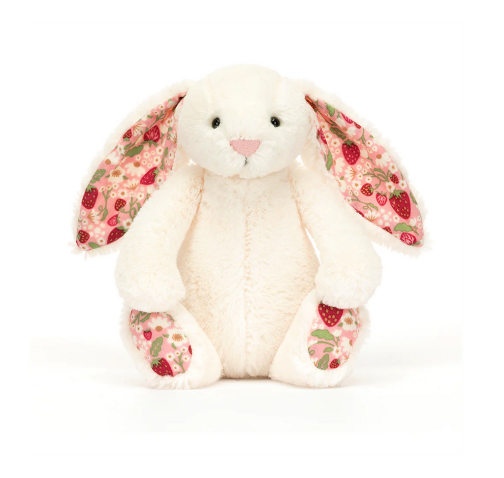 Jellycat Blossom Cream Bunny 'Berry' (2 Sizes)