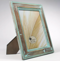 Lawrence Frame - Weathered Wood w/ Verdigris Wash 8 x 10