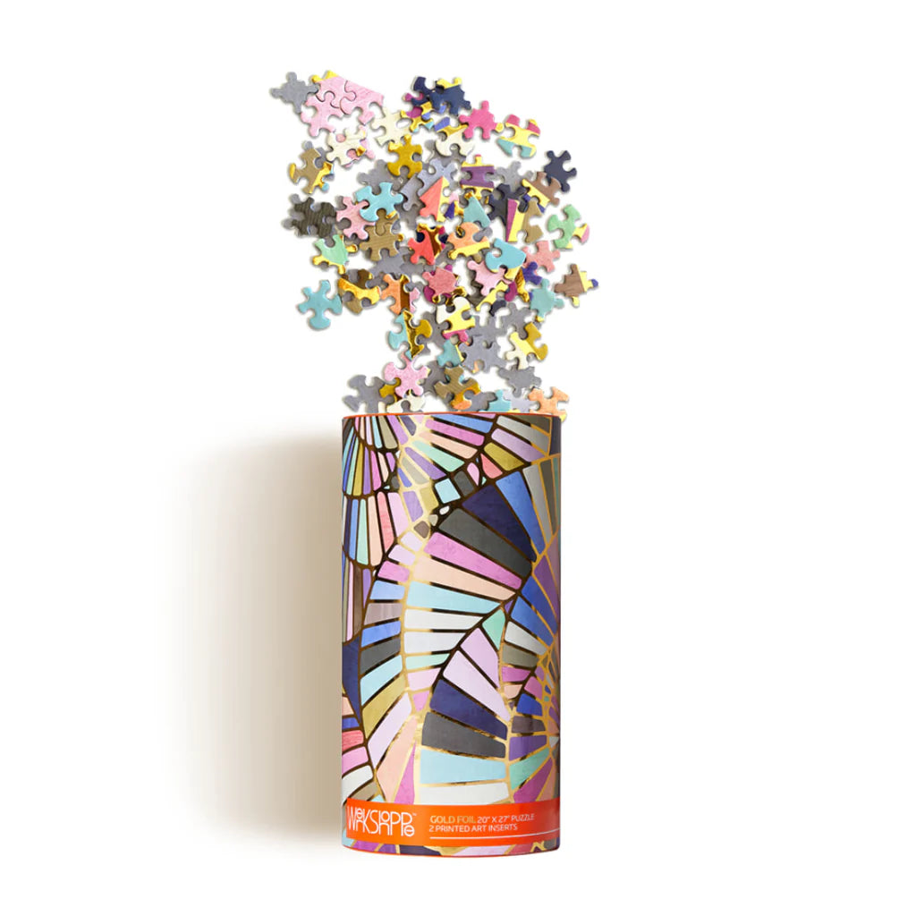 Spiral Staircases Gold Foil Abstract 1000 Piece Jigsaw Puzzle