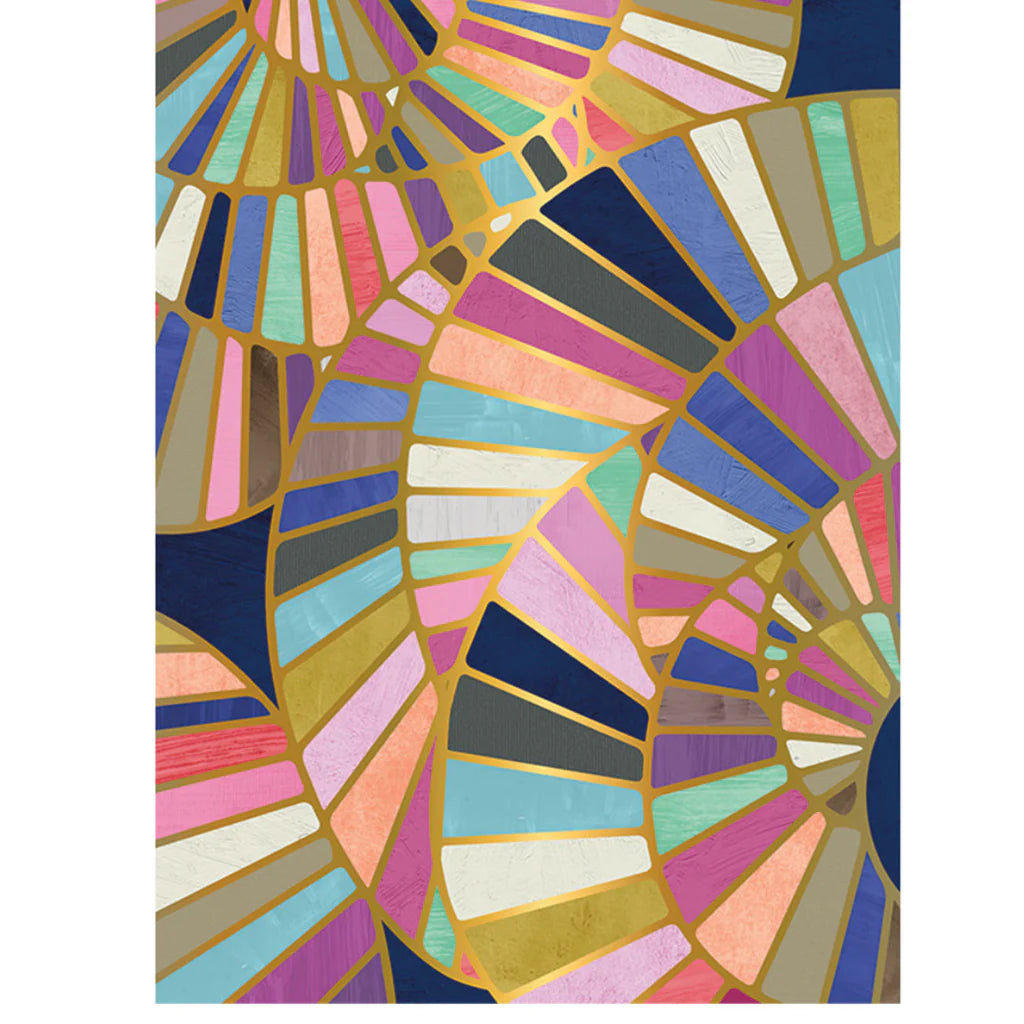 Spiral Staircases Gold Foil Abstract 1000 Piece Jigsaw Puzzle