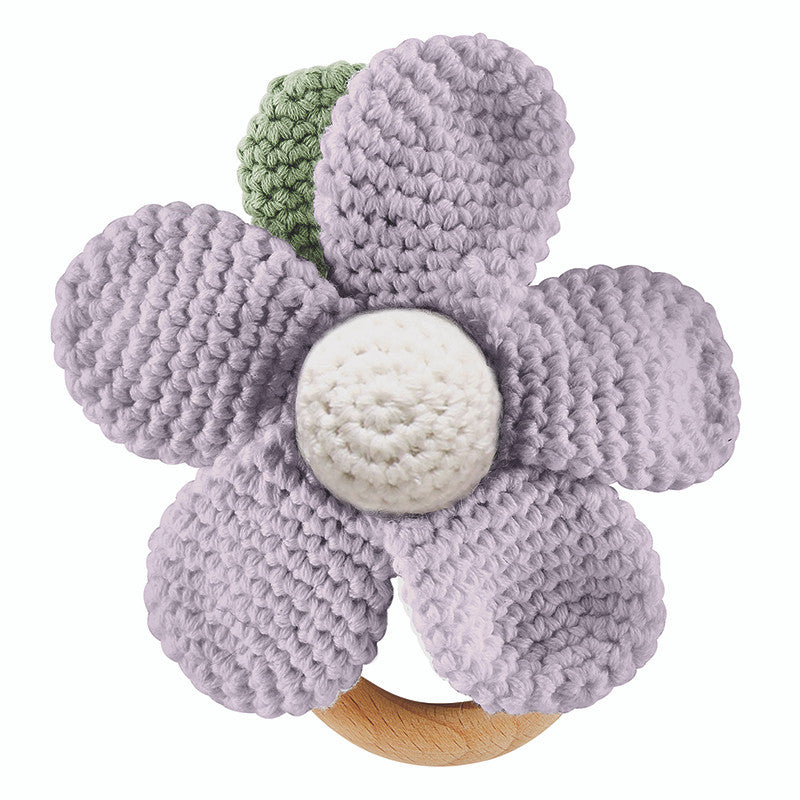 Stephan Baby - Flower Knit Rattle