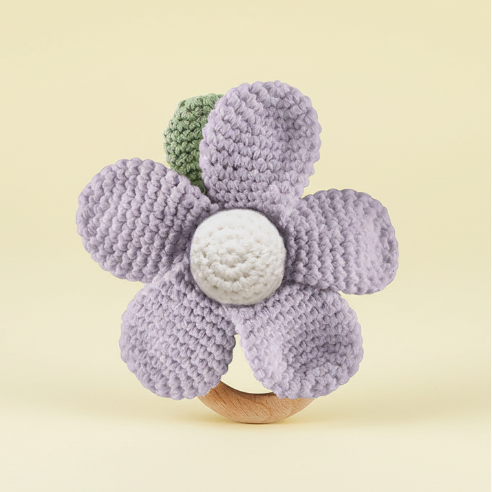 Stephan Baby - Flower Knit Rattle