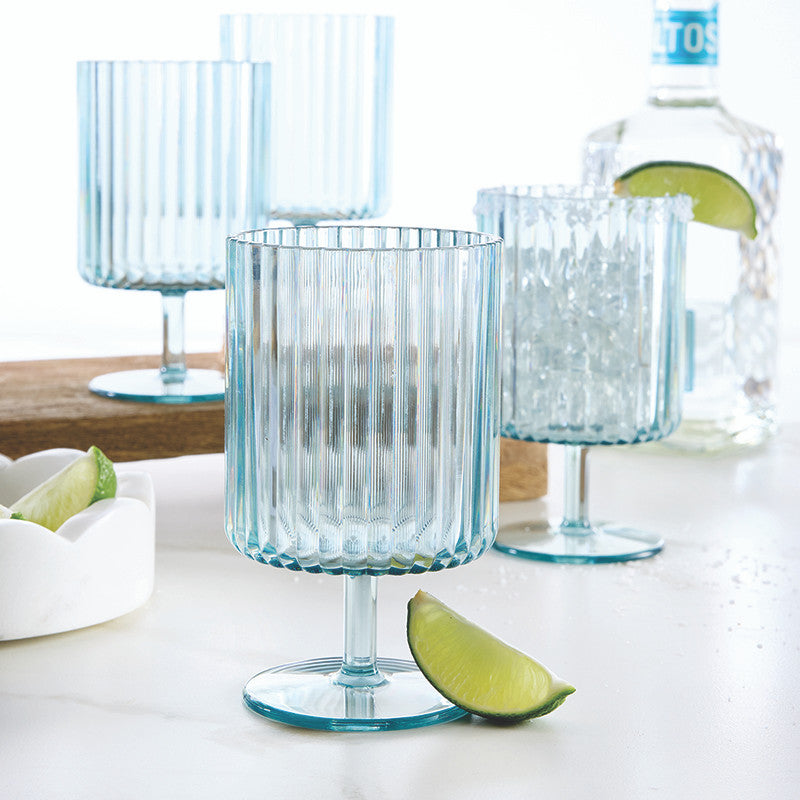 Santa Barbara Design Studio - Acrylic Wine Goblet - Dock Tails Set of 4