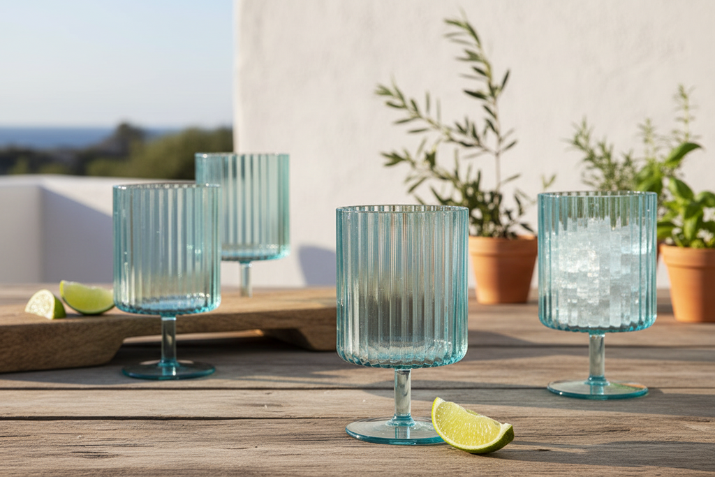 Santa Barbara Design Studio - Acrylic Wine Goblet - Dock Tails Set of 4