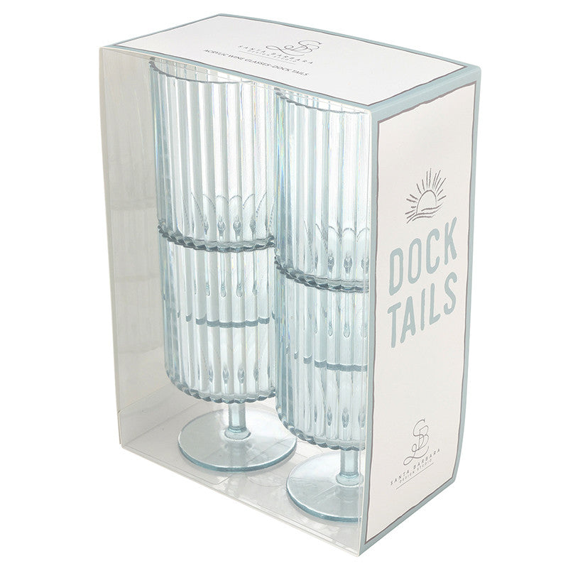 Santa Barbara Design Studio - Acrylic Wine Goblet - Dock Tails Set of 4