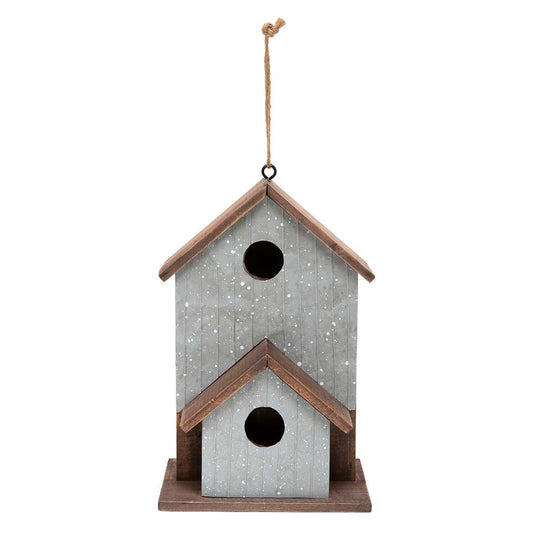 Birdhouse Country Ribbed Metal/Wood