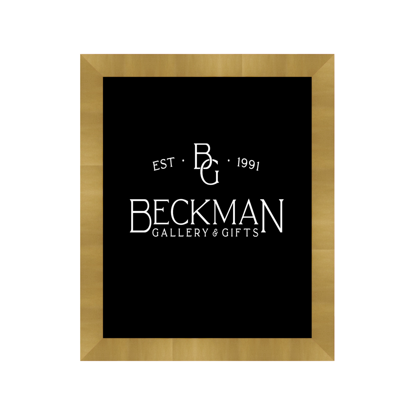 Beckman Gallery - Confetti Metallic Gold 7/8" Ready Made Picture Frame