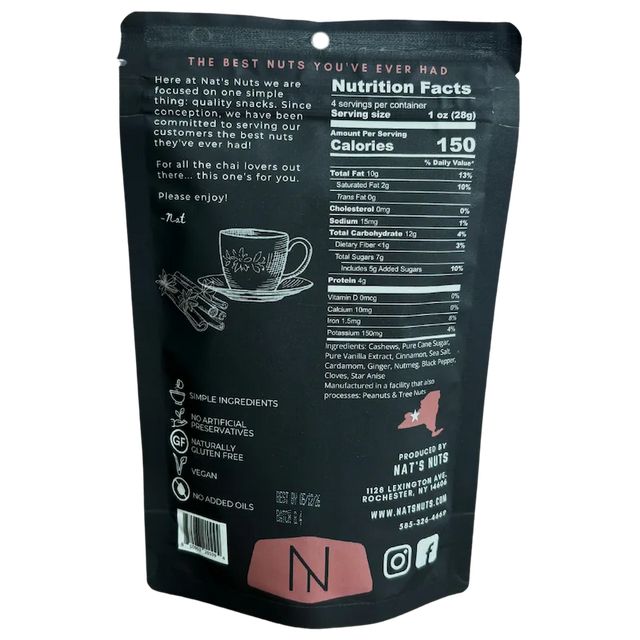Nats Nuts  Vanilla Chai Cashews