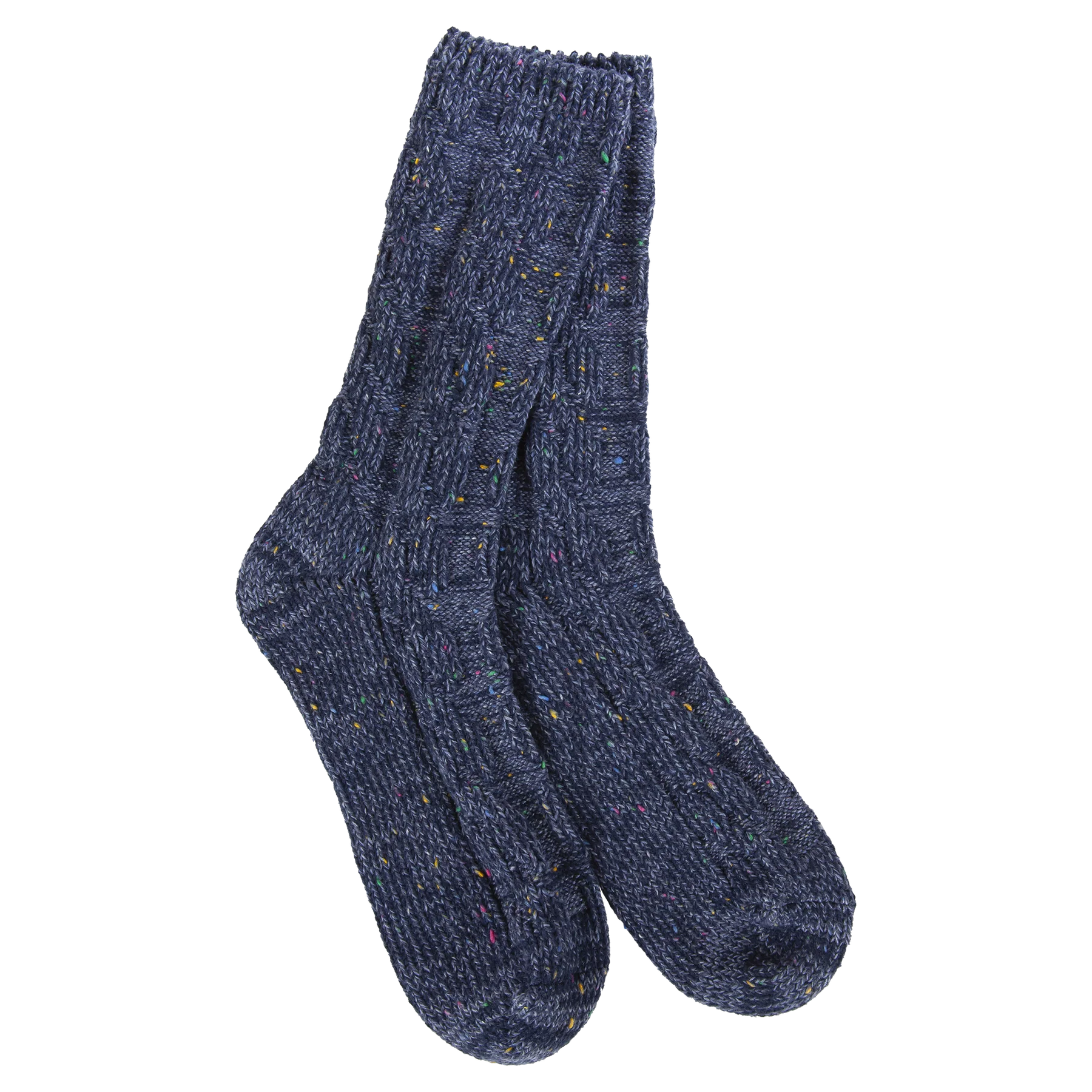 World's Softest Socks - Denim Confetti - Women's Weekend Ragg Crew.
