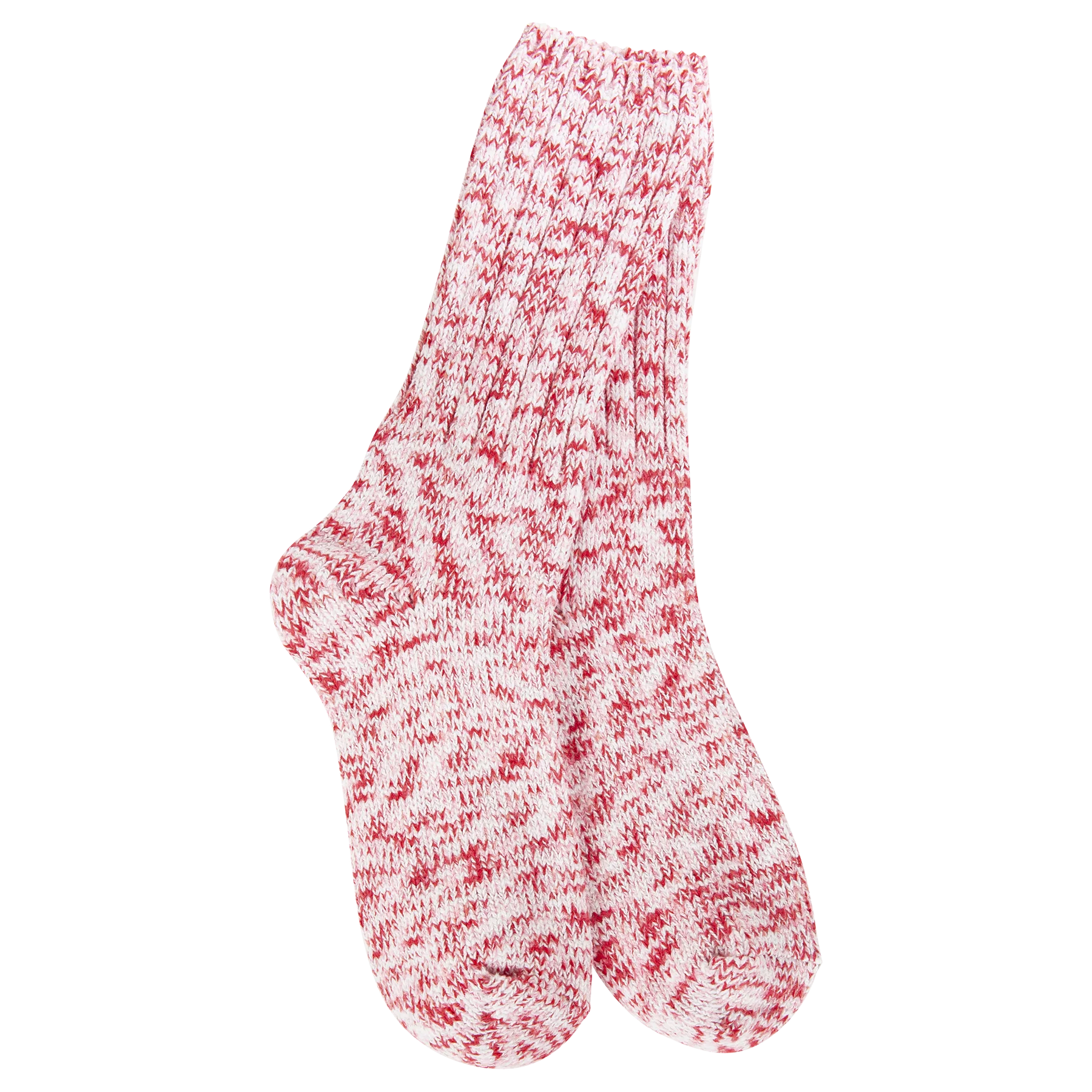 World's Softest Socks - Women's Weekend Holiday Ragg Crew. Peppermint
