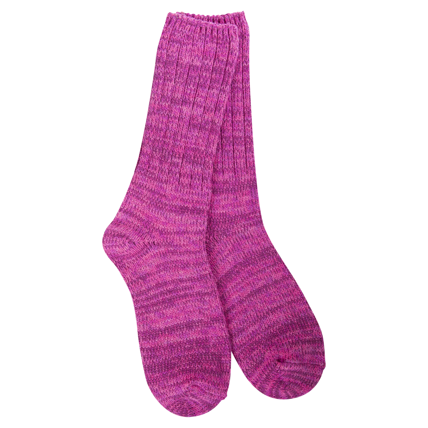 World's Softest Socks - Women's Weekend Ragg Crew Hot Pink
